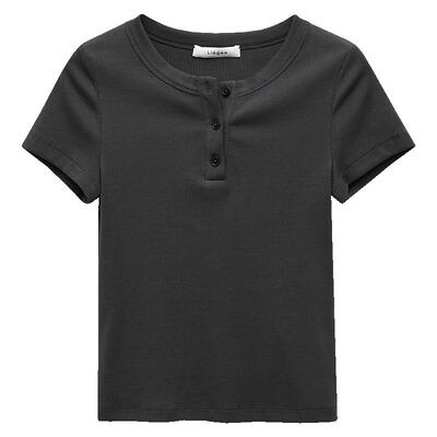 LiegeeHENLEY亨利领紧身T恤