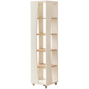 全友家居书房可移动旋转书架客厅收纳边柜书柜卧室床边置物储物架