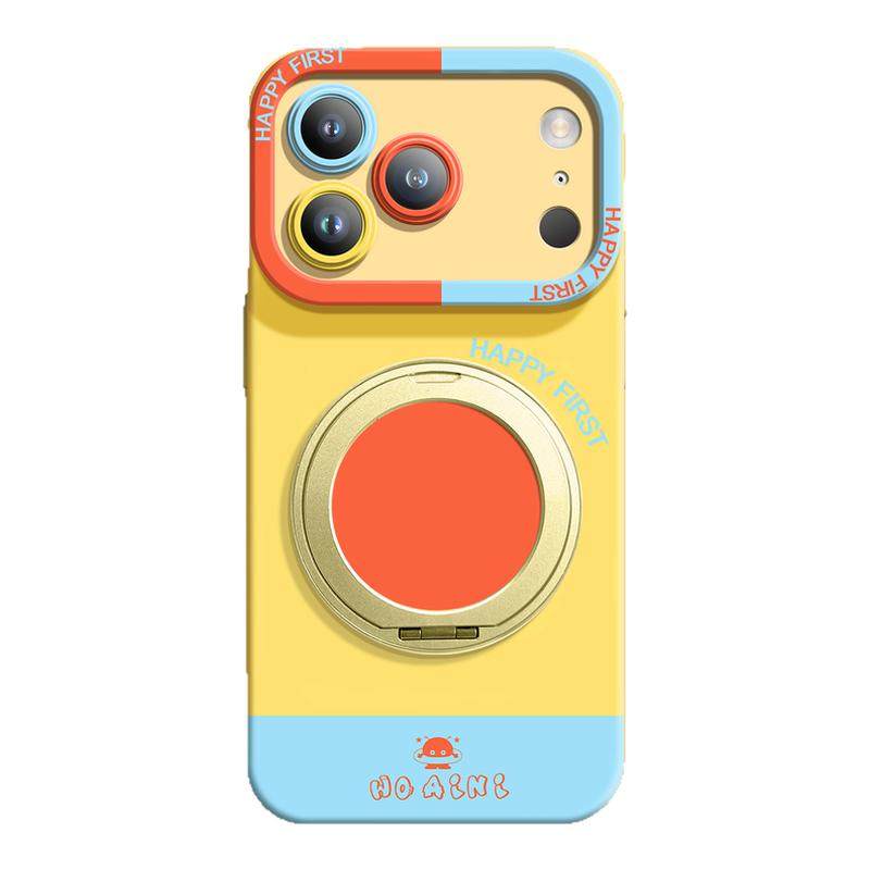 撞色彩绘适用iPhone17ProMax手机壳简约17pro硅胶苹果16plus超火15日韩14时尚13带挂绳12支架E