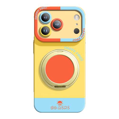 撞色彩绘适用iPhone17ProMax手机壳简约17pro硅胶苹果16plus超火15日韩14时尚13带挂绳12支架e高级11潮牌情侣