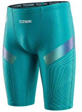 TOSWIM专业及膝高弹莱卡抗氯面料