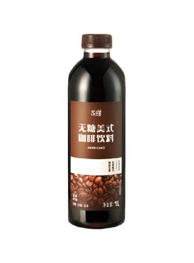 永璞即饮0糖0卡黑咖饮料1L畅饮装