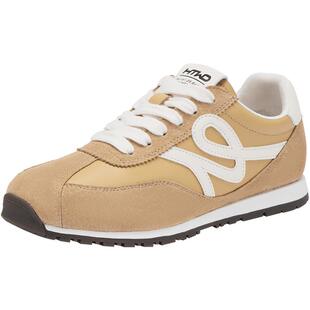 热风德训鞋女款2025年冬季新款百搭运动休闲鞋轻便软底女鞋子黄色