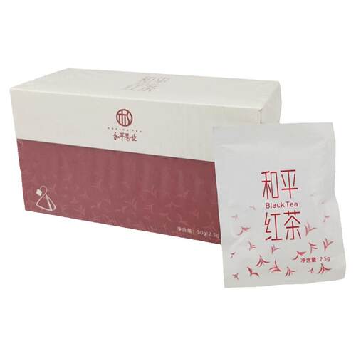 和平茶业袋泡红茶三角包紫阳红茶袋泡茶独立小袋装红茶茶包耐泡