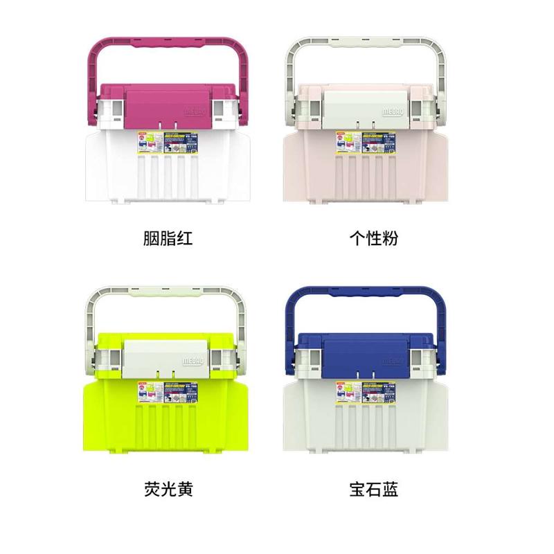 明邦路亚箱精品双层竞技路亚小钓箱带EVA海绵挂饵板加厚便携鱼箱