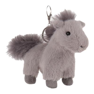 Apricot Lamb灰色小马钥匙扣动物书包挂件公仔可爱毛绒包包车挂饰