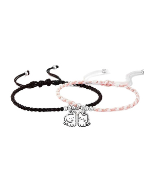 925纯银相吸手链免费刻字