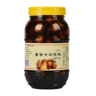 广西七彩椒泡椒大瓶七彩灯笼椒爽口下饭菜腌辣椒开胃酸脆七彩泡椒