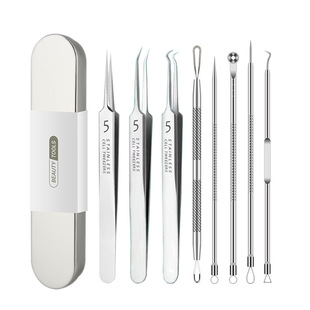 粉刺针去黑头细胞夹套装祛痘暗疮针镊子挤痘痘挑痘美容院清洁工具