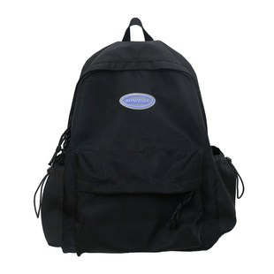 日系小众透明双肩包个性书包网纱背包纯色潮流包包白色黑色2026新