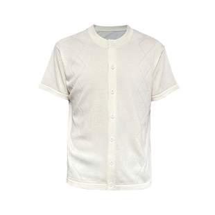 JCAESAR KNITTED CARDIGAN 菱格针织开衫 冰丝面料 几何针法 亲肤