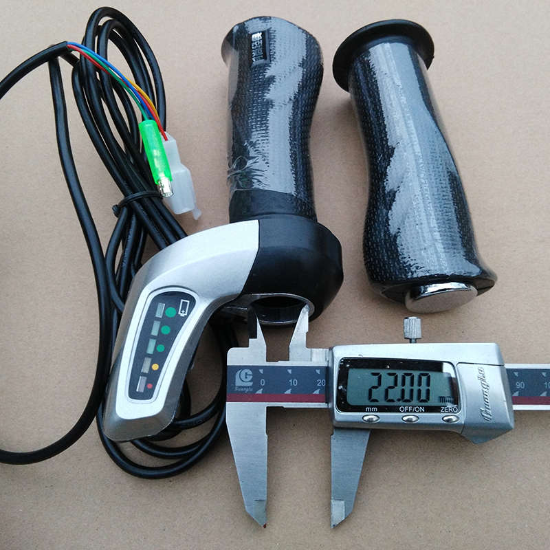 无车锁电动车 电量显示调速把 转把 电动自行车改装配件 油门把手