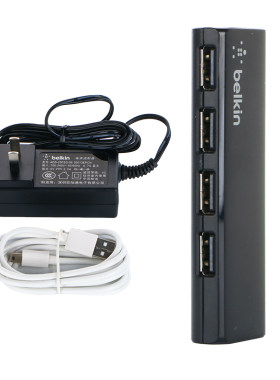 贝尔金usb20集线器hub七扩展现货