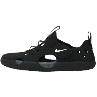 NIKE耐克男女童运动鞋SUNRAY PROTECT 4魔术贴幼童凉鞋HF6277-001