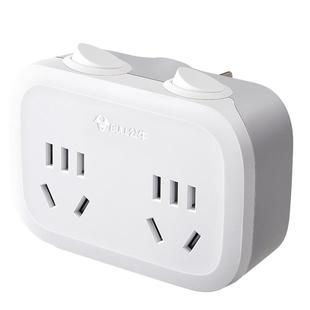 公牛1分2插座转换器一转二多孔电源插头一变二家用插线板插排插板