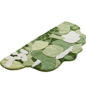 地毯客厅2026新款免打理卧室床边毯森林苔藓高低毛地垫ins风脚毯