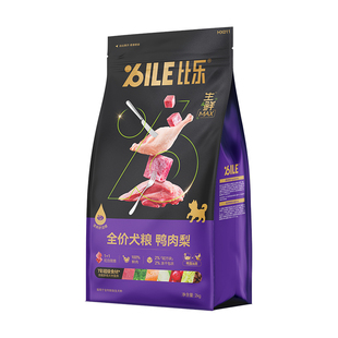 比乐生鲜Max狗粮鸭肉梨鲜肉比熊金毛大型小型犬幼犬成犬犬粮2kg