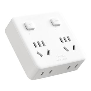 公牛86型超薄转换器一转二三插排插多功能家用面板扩容一变多插座