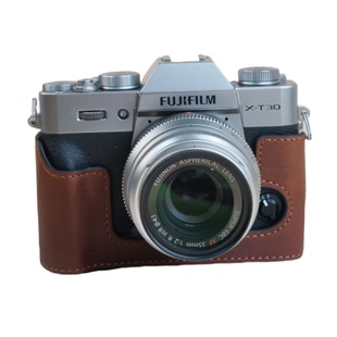 富士xt30三代保护套xt50相机包真皮底座xt30iixt20皮套相机套咖啡