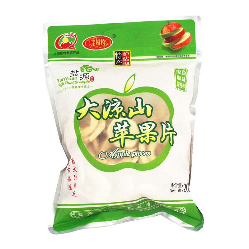 大凉山脆片走婚桥苹果干盐源苹果