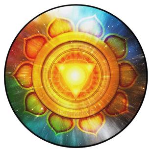 金黄莲花地垫禅修打坐冥想垫瑜伽倒立垫梅尔卡巴水晶灵摆圆形防滑