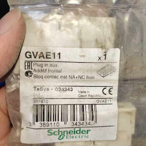 下单前咨询全新原装施耐德辅助触点，型号GVAE11，工程余料，原包