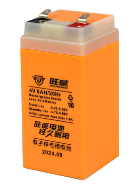 旺威4V大容量电子秤通用电池