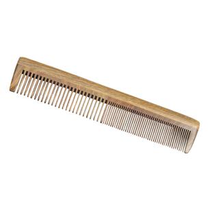 绿檀木梳子密齿直发梳扎马尾头部按摩宽齿卷发家用便携木梳送礼物