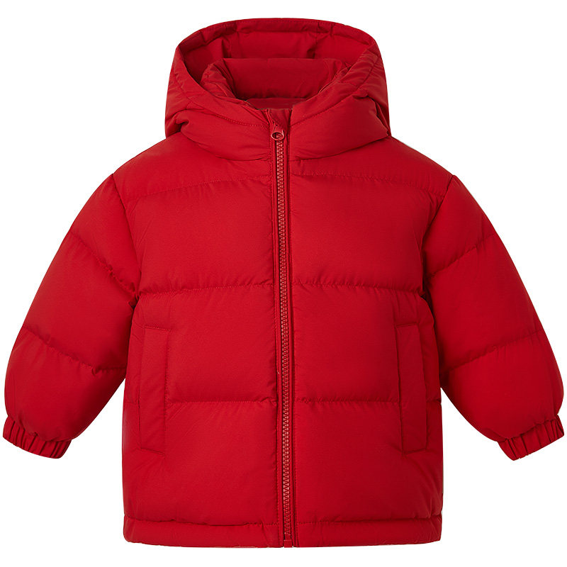 [红嘴雁95绒]博睿恩男女童三防羽绒服2025冬新款宝宝保暖抗寒外套