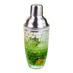 Mintrain英国调酒器冰花玻璃杯摇酒器不锈钢盖子调酒杯 | 斌广