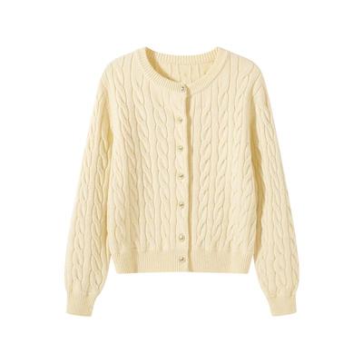 班尼路加绒毛衣开衫女针织衫上衣