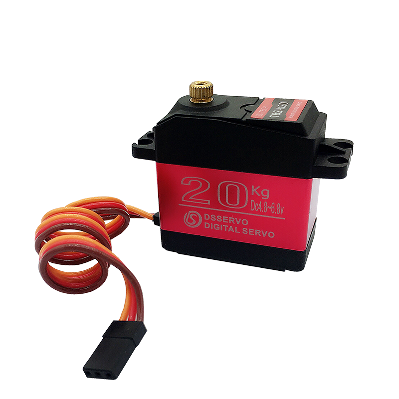 松甲20kg大扭力数字舵机单轴270°/360°机械臂云台舵机TBS-K20