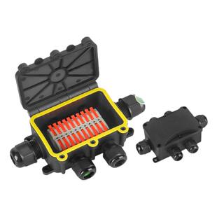 IP68防水接线盒户外防雨分线盒室外泡水下埋地三通合页掀盖阻燃壳