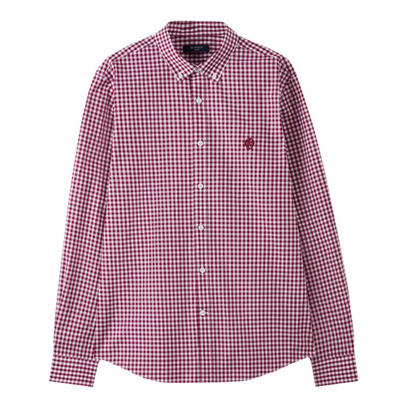 SCOFIELID男装26年夏季新品100%棉日常通勤舒适经典小方格衬衫