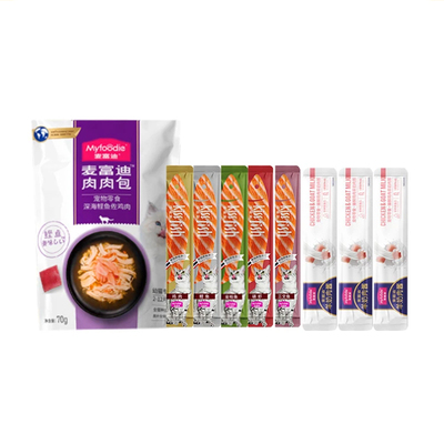 麦富迪猫咪零食湿粮肉粒包猫条