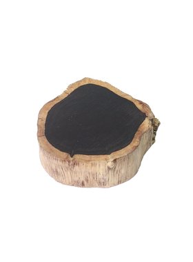 紫光檀随形底座原木实木茶壶木垫
