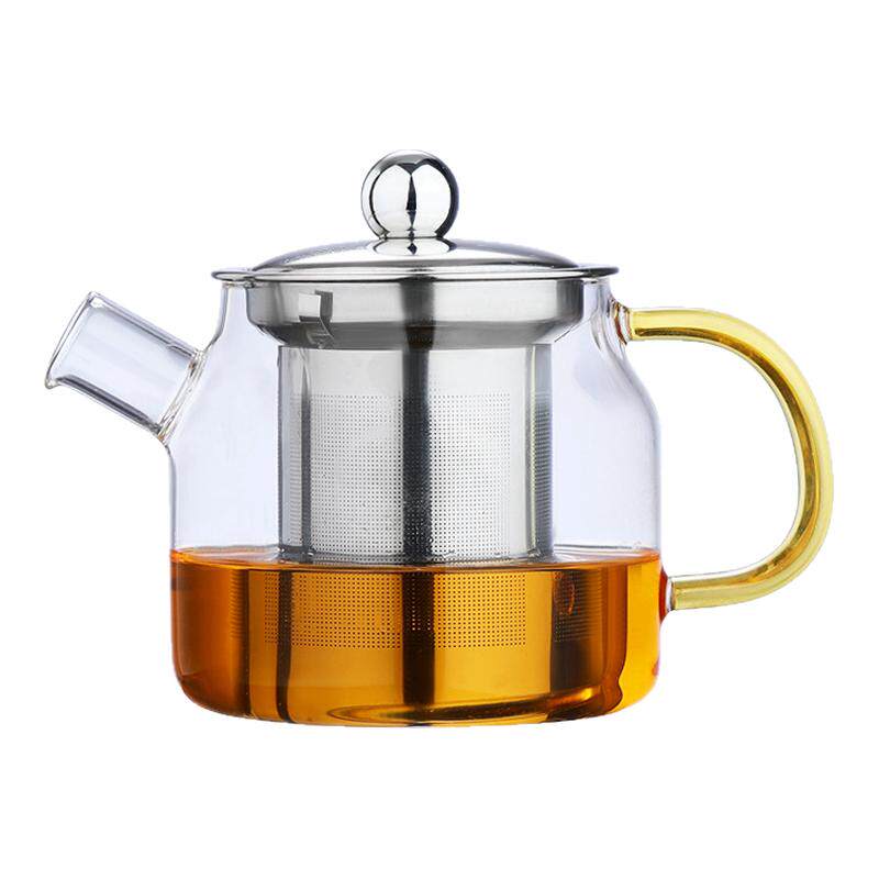一壶六杯茶盘耐热玻璃不锈钢