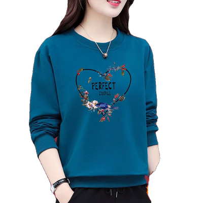 长袖韩版常规简约印花加绒加厚