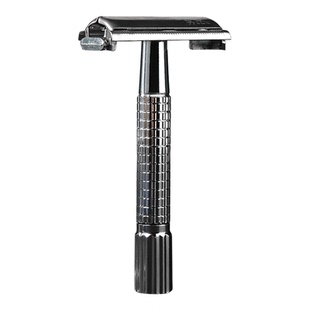 柏韵姿老式双面刀片刮胡须剃刀不锈钢理发刮刀手动男士刮胡子刀片