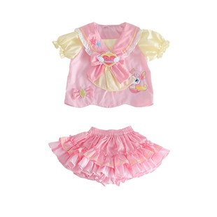 爱心萌可公主裙女童连衣裙夏儿童套装裙子生日奇妙衣服小女孩礼服