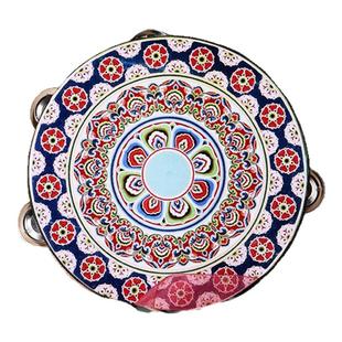 敦煌飞天手鼓新疆维吾尔族铃鼓汉服手持拍照鼓飘带鼓唐鼓舞蹈乐器