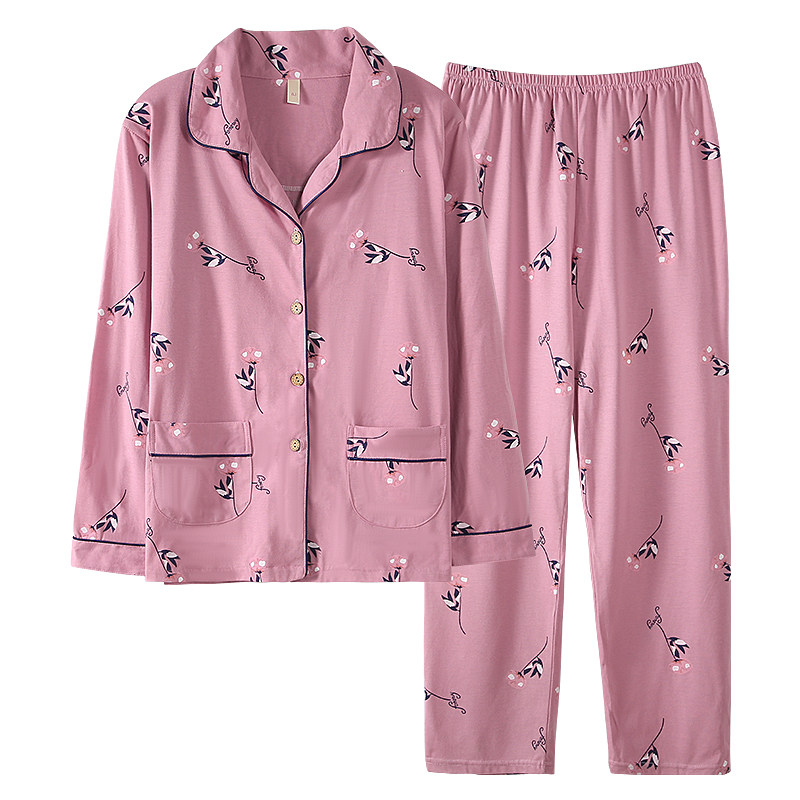 睡衣女士纯棉长袖春秋夏季家居服