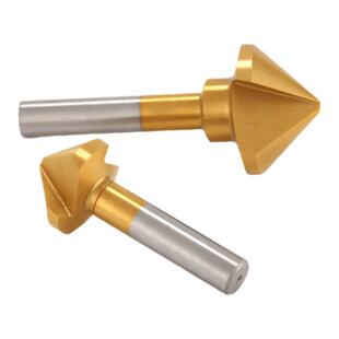 宏峰直柄镀钛涂层倒角刀/90度/60度/30度倒角钻15/20/25/30倒角刀