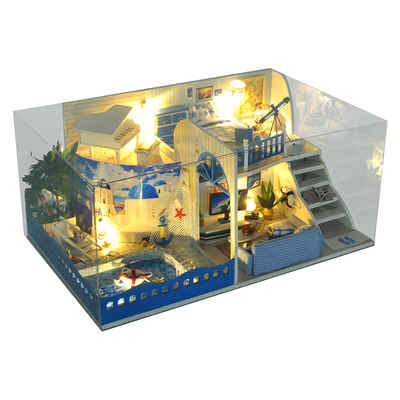 diy小屋遇见地中海微缩模型玩具