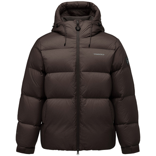 坦博尔25冬季新款男士户外加厚连帽面包服羽绒服短款耐脏登山外套