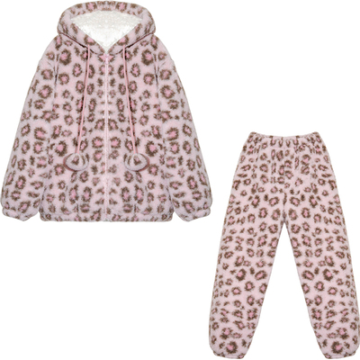 Bananagirl女士豹纹连帽女款套装