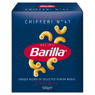 Barilla/百味来意大利面意粉通心粉#41小弯通500g*1盒意大利进口