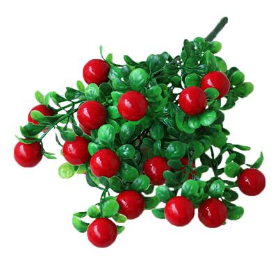 家居客厅摆件假花装饰花束塑料富贵果 田园仿真花植物花艺 发财果