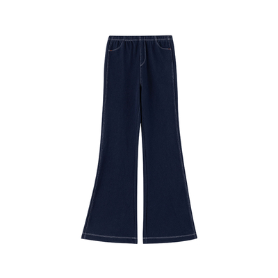 高口碑舒适柔软棉感长裤森林棠