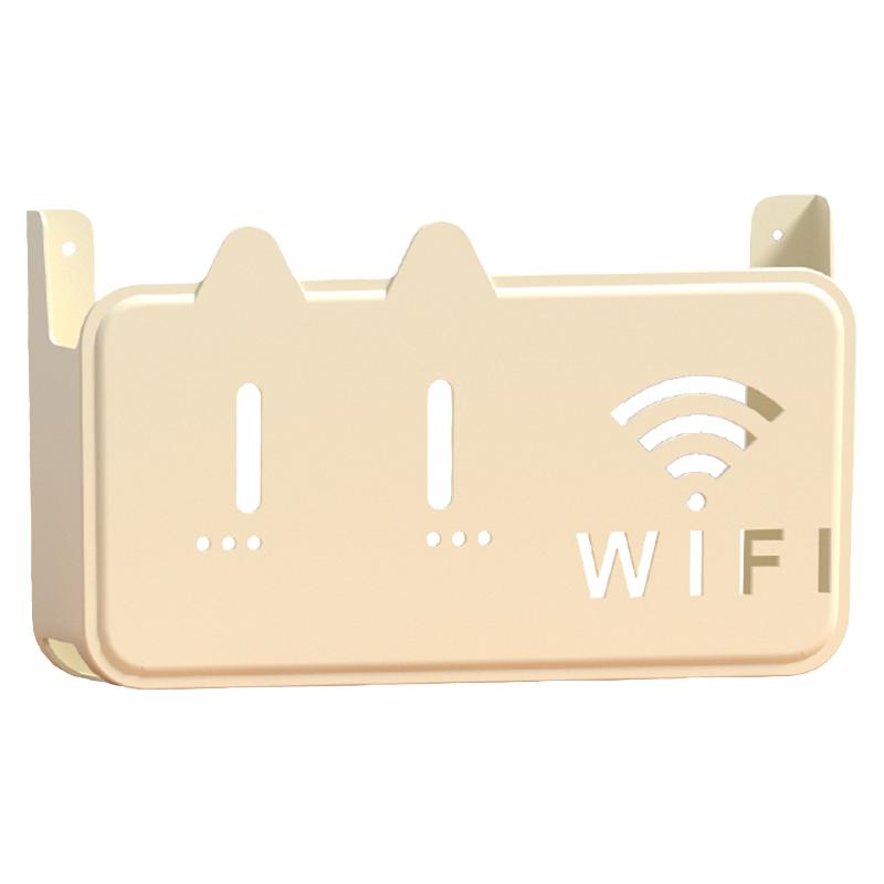 无线wifi电视机顶盒路由器置物架免打孔收纳盒子壁挂式装饰遮挡箱